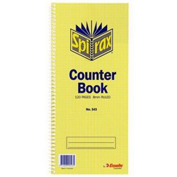 Spirax 544 Counter Book Cash 60 leaf 297x135mm S O